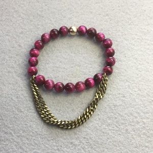 Pink Tiger Eye Bracelet